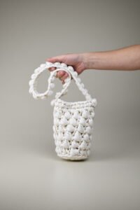 bolso de crochet moss crema