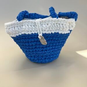 cesta de crochet marine
